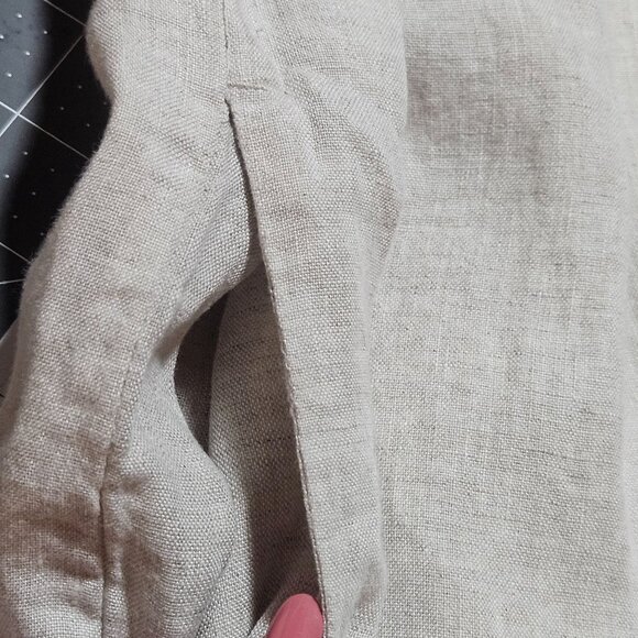 Boho J Crew Baird McNutt Irish Soft Linen Relaxed fit Shirt Dress Flax Capsule X - Picture 10 of 13